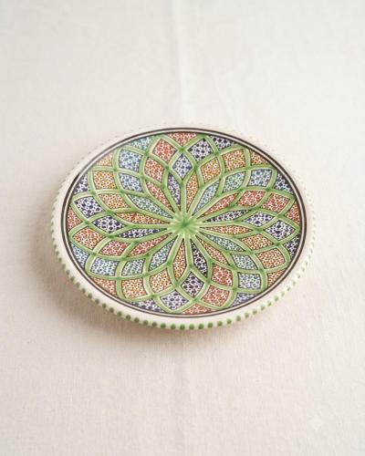 Large Hand-Painted Decorative Ceramic Plate